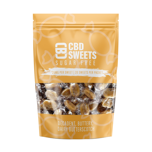 Sugar Free CBD Sweets - Dairy Butterscotch